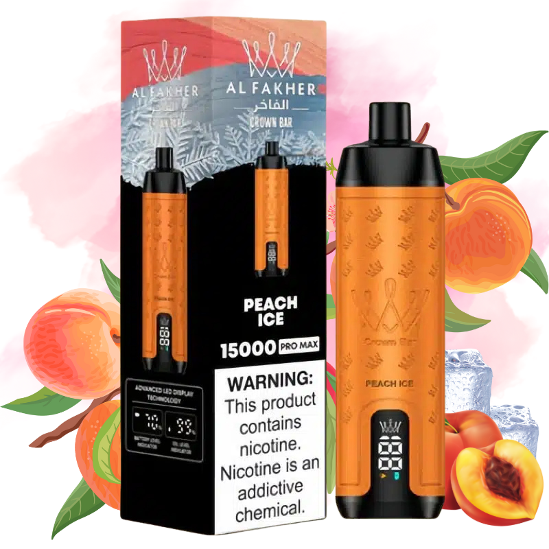 Crown Bar Peach Ice Vape 1 - Al Fakher Vape
