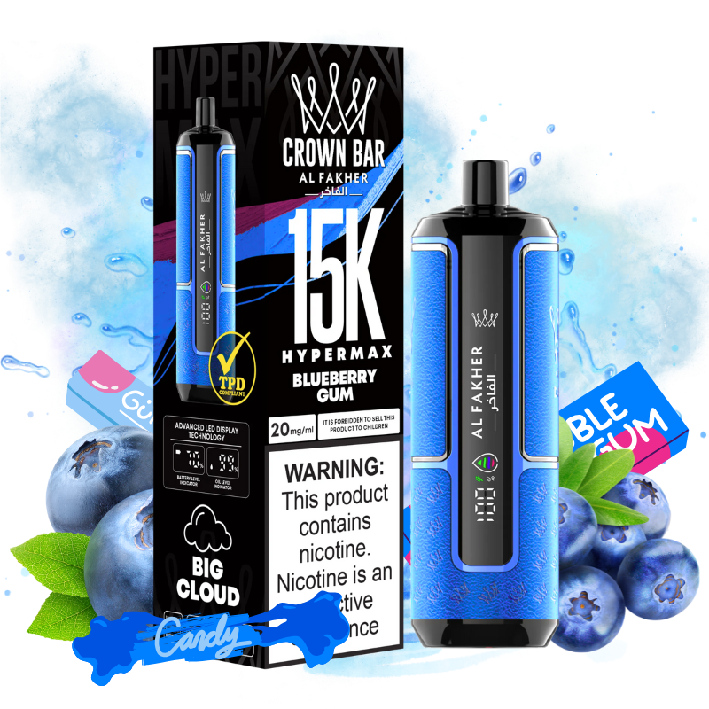 Crown Bar Blueberry Gum Flavor 4 - Al Fakher Vape
