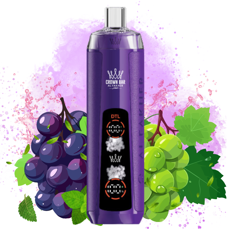 Crown Bar Grape Mint Flavor 3 - Al Fakher Vape